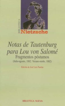 notas de tautenburg para lou von salome: fragmentos postumos (jul io-agosto 1882, verano-otoño, 1882)-9788497421744