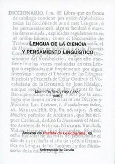 lengua de la ciencia y pensamiento linguístico-9788497498944