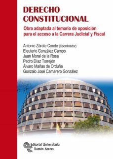 derecho constitucional: obra adaptada al temario de oposicion para el acceso  a la carrera judicial y fiscal-9788499612744