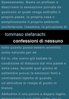 confessioni di nessuno (ebook)-tommaso stefanachi-9788831207744