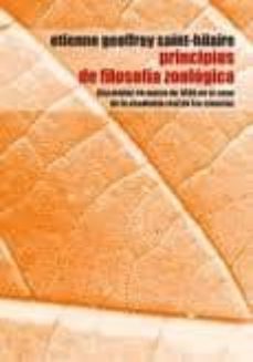 principios de filosofia zoologica. discutidos en marzo de 1830 en el seno de la real academia de las ciencias-etienne geoffroy saint hilaire-9789872407544