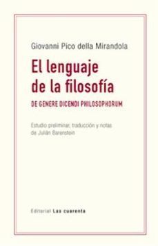 el lenguaje de la filosofia-giovanni pico della mirandola-9789874936844