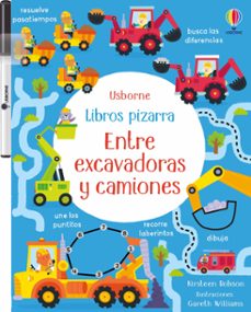 entre excavadoras y camiones  (libro pizarra)-9781835402054