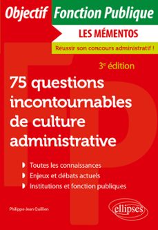 75 questions incontournables de culture administrative (ebook)-9782340090354