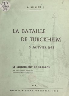 la bataille de turckheim, 5 janvier 1675 (ebook)-henri-charles arnhold-andré billich-9782402609654
