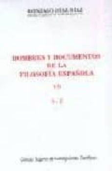 hombres y documentos de la filosofia española (t. vii):  s-z-9788400081454