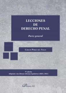 lecciones de derecho penal. parte general-9788413777054
