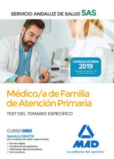 medico de familia de atencion primaria del servicio andaluz de sa lud. test del temario especifico-9788414230954