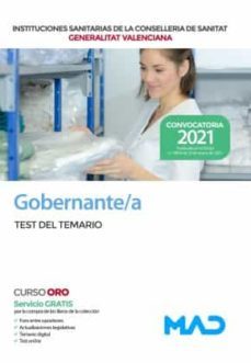 gobernante/a de las instituciones sanitarias de la conselleria de sanitat de la generalitat valenciana. test del temario-9788414244654