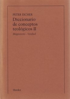 diccionario de conceptos teologicos ii (pod)-peter eicher-9788425416354