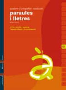 paraules i lletres 10 -v-   infantil  ed 2010 valencia-9788426374554