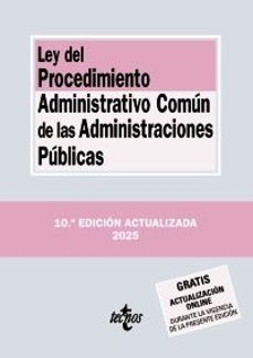 ley del procedimiento administrativo comun de las administracione s publicas (10ª ed.)-9788430993154