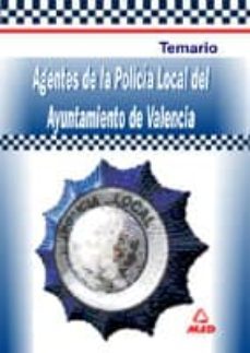 agentes de la policia local de valencia (temario)-9788466510554