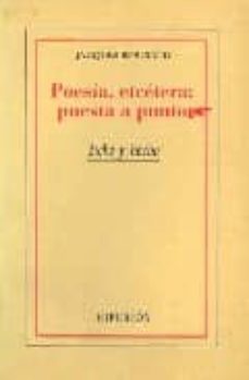 poesia, etcetera: puesta a punto (poesie, etcetera: menage)-9788475176154