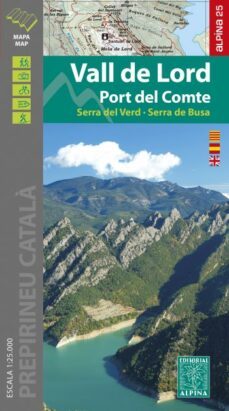 vall de lord: port del comte: serra de verd - serra de busa (1:25000) + carpeta desplegable-9788480909754