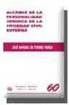 alcance de la personalidad juridica de la sociedad civil externa-9788484427254