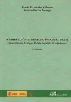 introduccion al derecho procesal penal 2ª edicion-tomas fernandez villazala-9788490856154