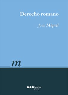 derecho romano-joan miquel-9788491231554