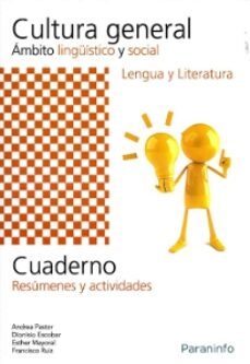 cuaderno cultura general: ambito linguistico: lengua y literatura-9788497327954