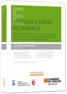vivienda y crisis economica-maria teresa alonso perez-9788499030654