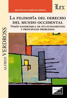 la filosofia del derecho del mundo occidental-alfred verdross-9789563928754