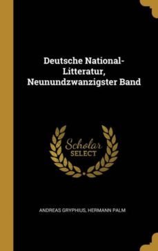 deutsche nationallitteratur neunundzwanzigster band-9780341011064
