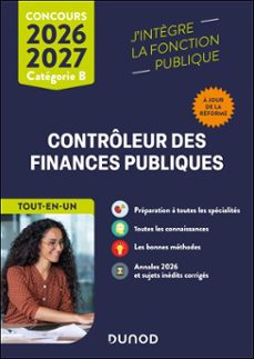 concours contrôleur des finances publiques - 2026-2027 - a jour de la réforme-pierre beck-marie-virginie speller-frantz badufle-9782100888764
