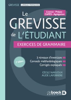 le grevisse de l'étudiant - exercices de grammaire-9782807374164
