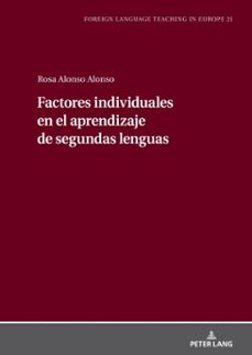 factores individuales en el aprendizaje de segundas lenguas (ebook)-maría rosa alonso alonso-9783631891964