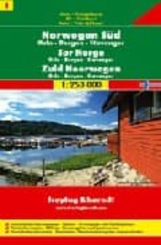 sur de noruega, oslo, bergen y stavanger, mapa de carreteras (1:2 50000) (freytag & berndt)-9783707903164