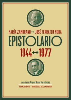 epistolario. 1944-1977-jose ferrater mora-maria zambrano-9788419231864