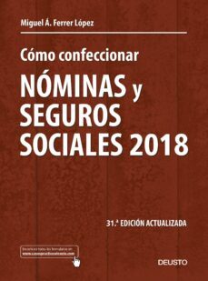como confeccionar nominas y seguros sociales 2018-9788423429264