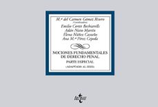 nociones fundamentales de derecho penal: parte especial (adaptado al eees)-9788430951864