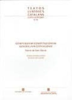 compendivm constitvcionvm generalivm cathalonie narcis de sant dionis.-daniel alvarez gomez-9788439394464