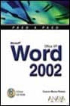 word 2002 (paso a paso) (incluye cd-rom)-9788441512764