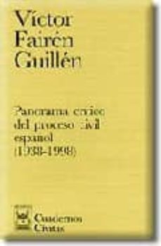 panorama critico del proceso civil español (1938-1998)-9788447010264