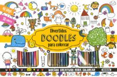 divertidos doodles para colorear (incluye un libro y 30 lapices de colores)-9788467765564