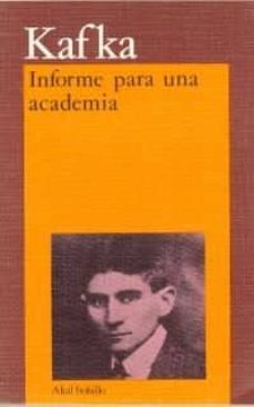 informe para una academia (colecciona akal) (ofertas martinez lib ros)-9788476000564