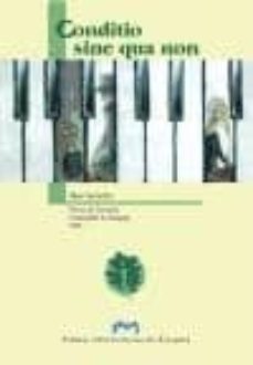 conditio sine qua son (premio narrativa universidad de zaragoza 2 003)-mar sancho-9788477337164