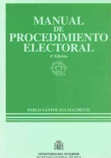 manual de procedimiento electoral (4ª ed.)-9788481501964