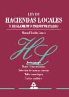 ley de haciendas locales, reglamento presupuestario selecciones d e normas conexas-manuel toribio lemes-9788483115664