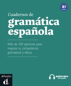 cuadernos de gramatica española b1, libro + cd-9788484434764
