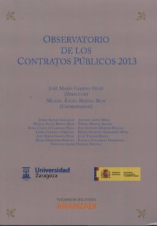 observatorio de los contratos publicos, 2013-jose maria gomeno feliu-9788490597064