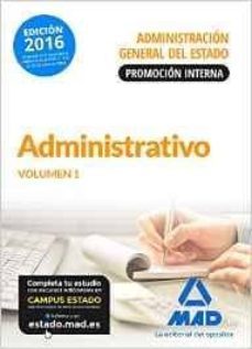 administrativo de la administracion general del estado (promocion interna). temario volumen 1-fernando martos navarro-9788490939864