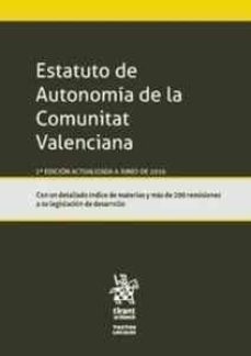 estatuto de autonomia de la comunitat valenciana 2016 (2ª ed.)-9788491430964