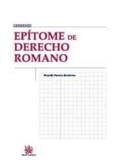 epitome de derecho romano-9788498769364