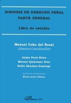 sinopsis de derecho penal. parte general. libro de estudio-9788499829364