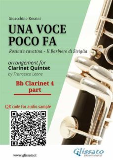 bb clarinet 4 part of "una voce poco fa" for clarinet quintet (ebook)-9791221378764