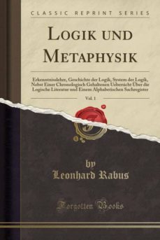logik und metaphysik, vol. 1-9780259152774