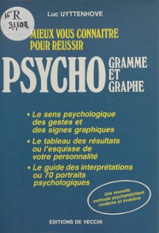 mieux vous connaitre pour reussir psychogramme et psychographie (ebook)-luc uyttenhove-9782402042574